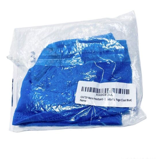 NEW IGNITEX Sports & Workout Sweat Head Band Cool Blue - Picture 10 of 10